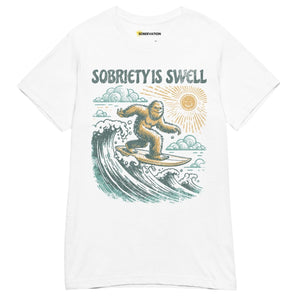 Sobriety Is Swell – Women’s Essential Tee - S | Sobervation