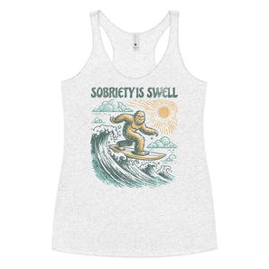 Sobriety Is Swell – Women’s Racerback Tank - XS | Sobervation