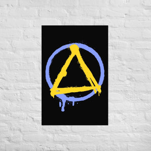 Sobriety Symbol Graffiti Poster – Bold Recovery Wall Art - 24″×36″ | Sobervation