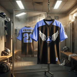 Wings of Recovery Custom Football Jersey | Personalize Your Path Forward | Sobervation - 2XS Football Jersey - Sobervation