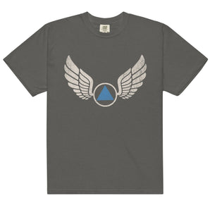 Wings of Recovery – Heavyweight Tee - Pepper / S | Sobervation