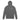Wings of Recovery Hooded Long Sleeve Tee – Lightweight Sobriety Symbol - Grey Triblend Embroidered Hooded Long Sleeve Tee - Sobervation