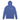 Wings of Recovery Hooded Long Sleeve Tee – Lightweight Sobriety Symbol - Heather True Royal Embroidered Hooded Long Sleeve Tee - Sobervation