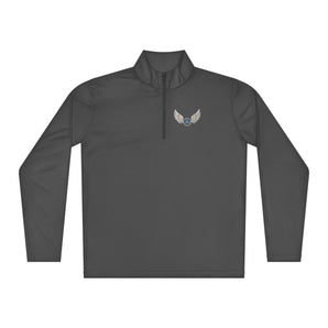 Wings of Recovery Lightweight Quarter-Zip Pullover - Iron Grey / XS | Sobervation