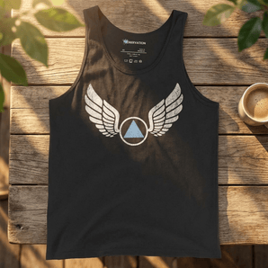 Wings of Recovery – Men’s Tank Top - Black / XS | Sobervation